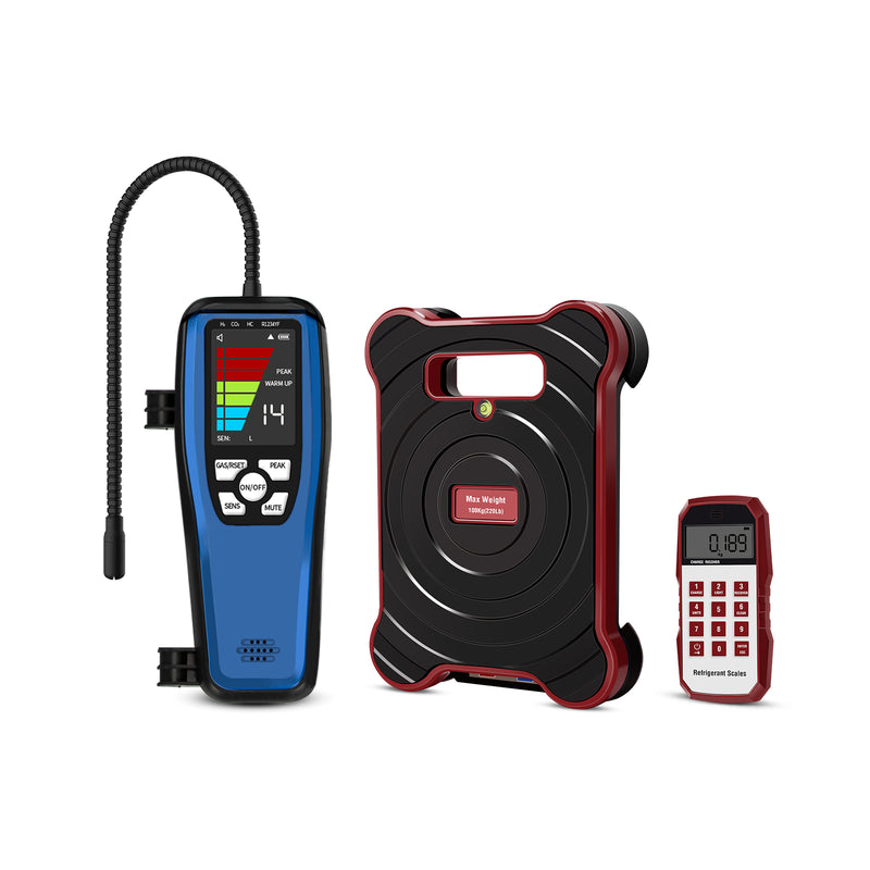 Aprvtio ALD-200 Electronic Refrigerant Leak Detector and Refrigerant Scale for Air Conditioner Repair