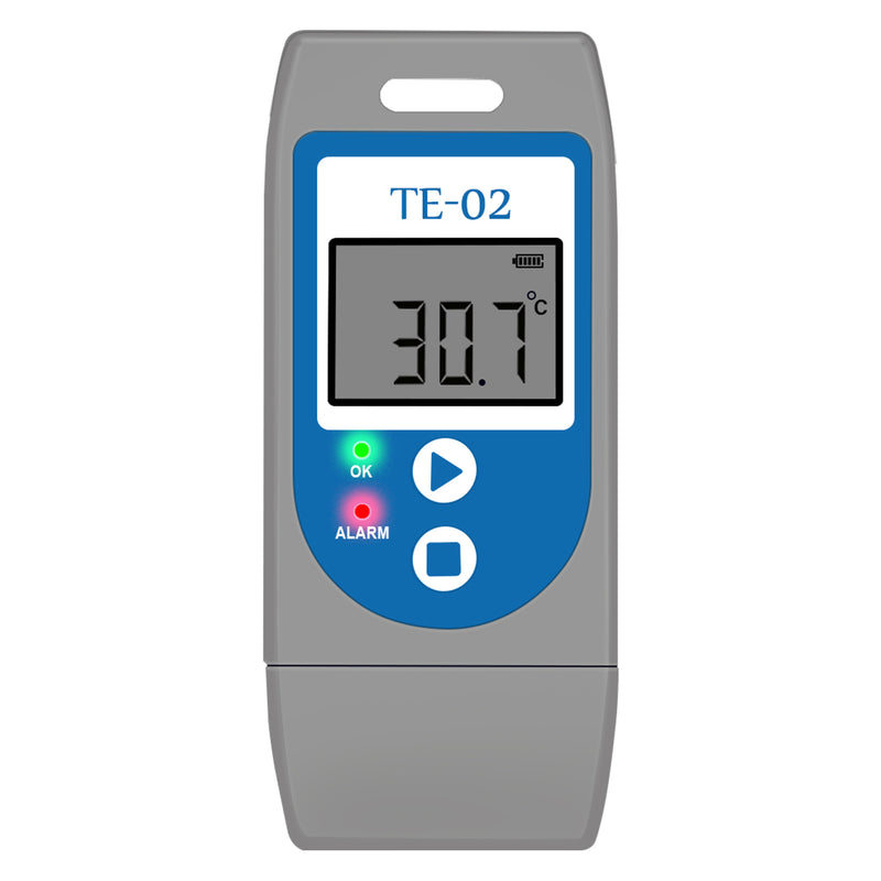 ThermElc TE-02 Temperatur Datenlogger Wiederverwendbar mit Auto PDF Bericht -30°C ~+60°C