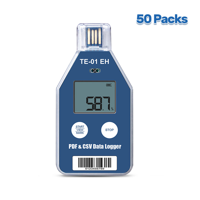 ThermElc TE-01 EH Single Use Temperature And Humidity Data Logger with LCD display