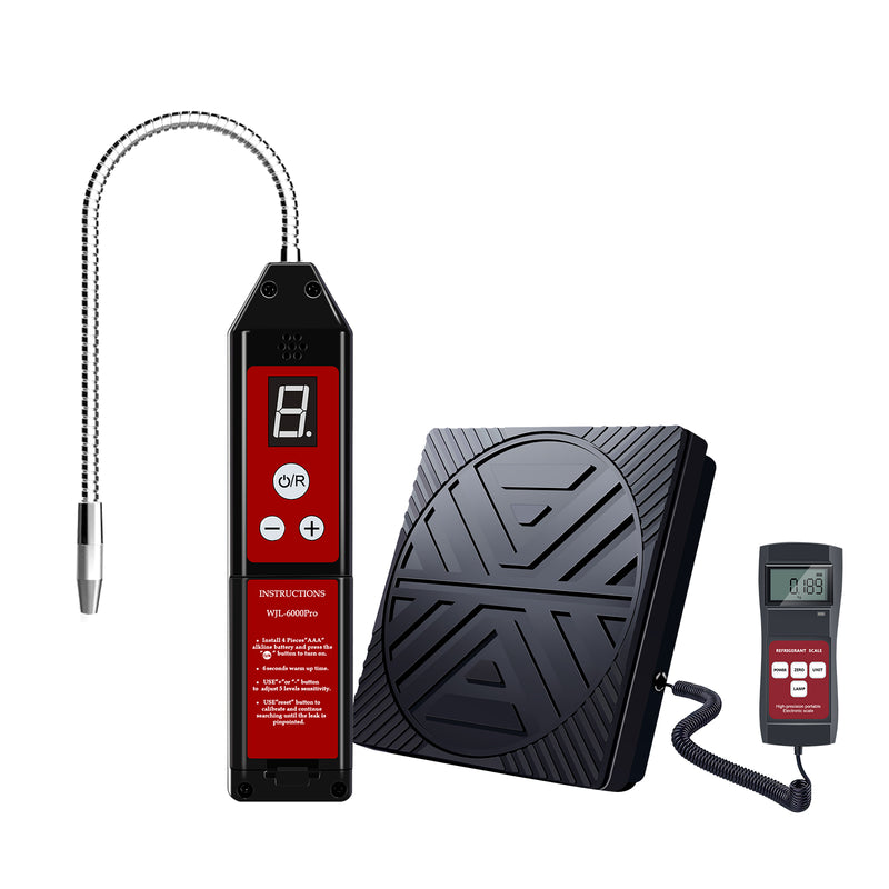 Aprvtio WJL-6000 PRO Refrigerant Leak Detector and Refrigerant Scale for HVAC Air Conditioner Repair