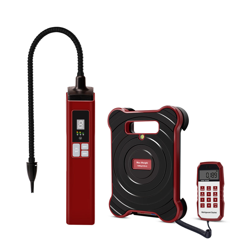 Aprvtio WJL-6000 PRO PLUS Heated Diode Refrigerant Leak Detector and Refrigerant Scale for R134A R410A R22 R1234YF