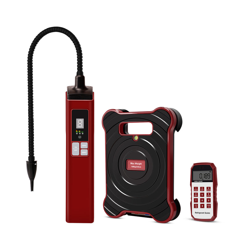 Aprvtio WJL-6000 PRO PLUS Heated Diode Refrigerant Leak Detector and Refrigerant Scale for R134A R410A R22 R1234YF