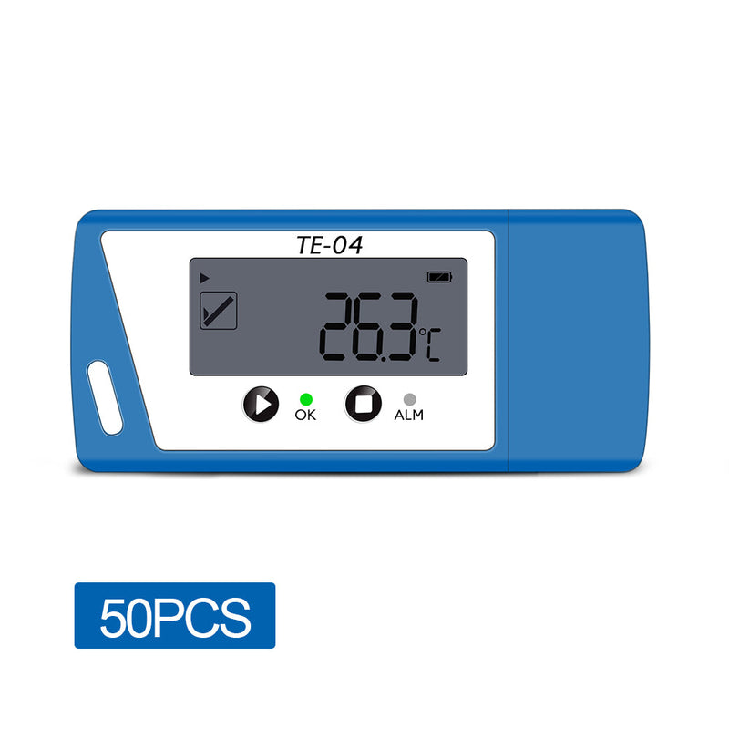 ThermElc TE-04 PDF&CSV Temperature Logger, Plug and Play, Audible alarm, Large Display,-40℃~+85℃