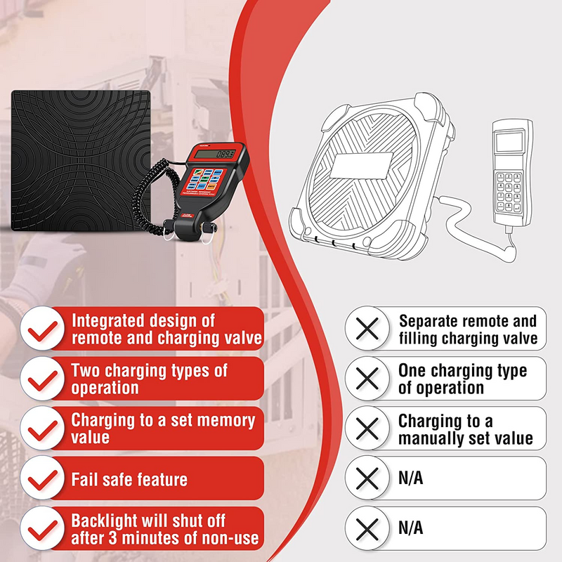 ThermELc ACS100SO Kältemittelwaage mit Handgriff und Bluetooth zu verkaufen