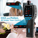 Carefor CF‑60 PP Handheld Air Quality Monitor with On‑Device Data Charts and Exportable Reports, Portable 16‑in‑1 Detector for AQI, CO2, TVOC, HCHO, PM2.5/10/1.0, Pollen etc. Professional Air Analyser