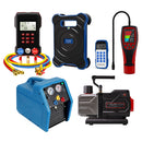 Aprvtio AHTS-200PRO Li HVAC Tools for System Maintenance with Digital Manifold, Temperature Clamps, Refrigerant Leak Detector, Recovery Machine, Dual Stage 6CFM Cordless Battery Driven Vacuum Pump, Bluetooth Refrigerant Scale