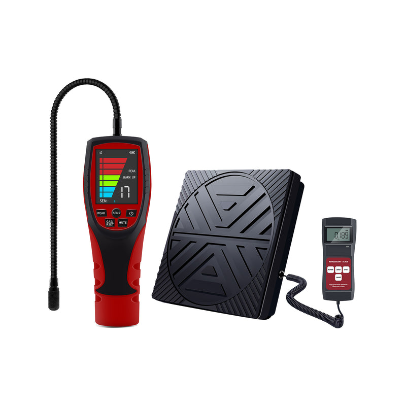 Aprvtio ALD-200 PRO Heat Diode Refrigerant Leak Detector and Refrigerant Scale for Air Conditioner Repair