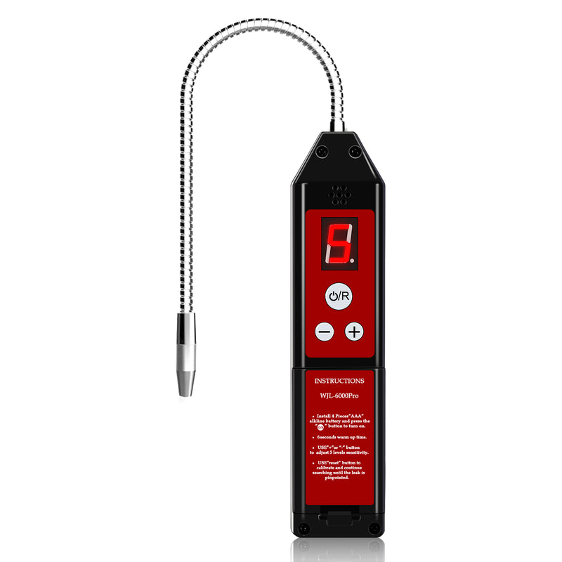 Aprvtio WJL-6000 PRO Refrigerant Leak Detector with LCD and 5 Sensitivity Levels