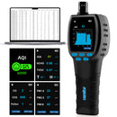 Carefor CF‑60 PP Handheld Air Quality Monitor with On‑Device Data Charts and Exportable Reports, Portable 16‑in‑1 Detector for AQI, CO2, TVOC, HCHO, PM2.5/10/1.0, Pollen etc. Professional Air Analyser