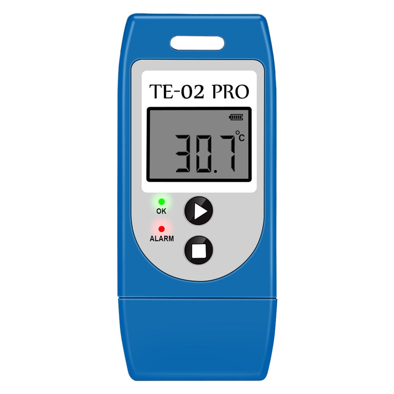 ThermElc TE-02 PRO Waterproof Temperature Data Logger PDF CSV Report Easy-use