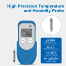 ThermElc TE-03 ETH 10PCS Digital Temperature And Humidity Data Logger With Probes  -40℃ ~85℃