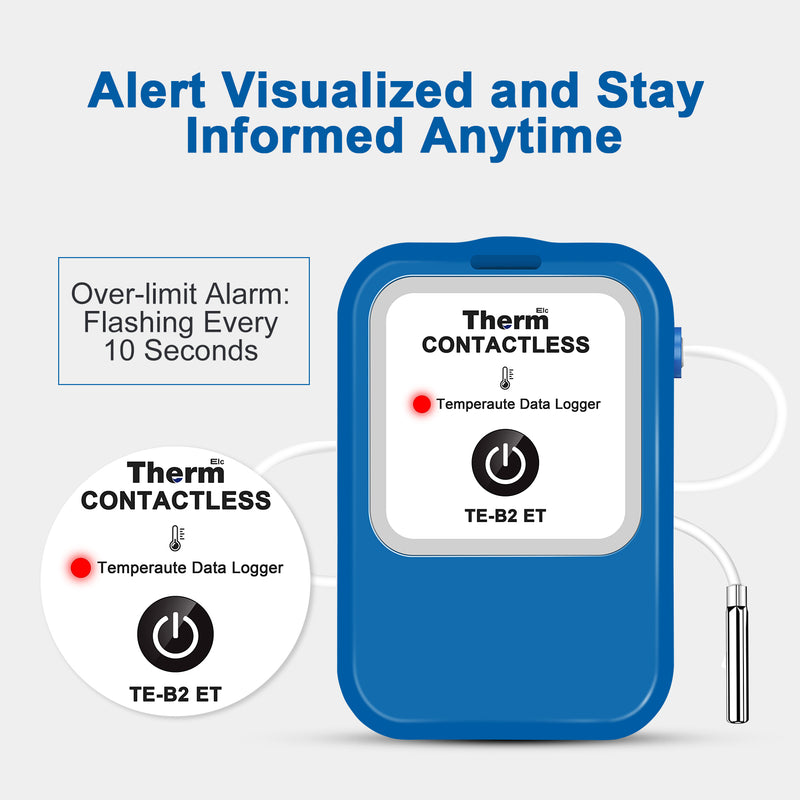 ThermElc TE-B2 ET Wireless Temperature Data Logger with External probe
