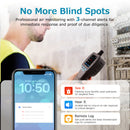 Carefor Upgraded CF‑60 PP SMART Handheld Air Quality Monitor, 16‑in‑1 Air Pollution Detector with Real‑Time App Tracking, 12‑Hour On‑Screen Charts, Rechargeable Long‑Standby Battery for Home&Workplace