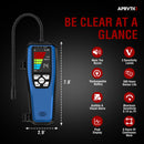 Aprvtio ALD-200 HP Heat Pump Refrigerant Leak Detector, Rechargeable 3000mAh Battery