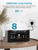 Carefor Upgraded CF-20 Professional Air Quality Monitor 10-in-1, Accurate CO2 & PM2.5 Sensor, Smart AQI Alerts Rechargeable Indoor Air pollotion Detector for Office & Commercial Spaces