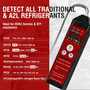 Refrigerant Leak Detector, Aprvtio WJL-6000PRO Combine PPM Freon & Combustible Gas Leak Detector with Loud Alarm, 1800mAh Rechargeable Battery for R32 R454B R410A Propane Methane