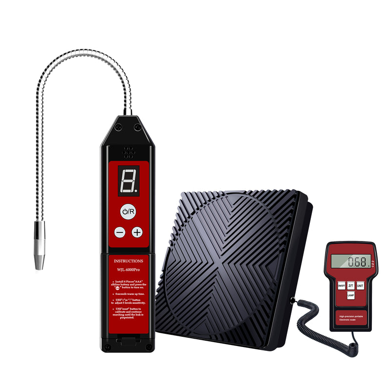 Aprvtio WJL-6000 PRO Refrigerant Leak Detector and Refrigerant Scale for HVAC Air Conditioner Repair