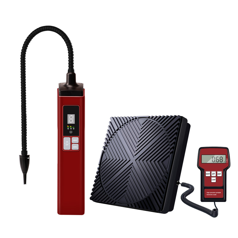 Aprvtio WJL-6000 PRO PLUS Heated Diode Refrigerant Leak Detector and Refrigerant Scale for R134A R410A R22 R1234YF