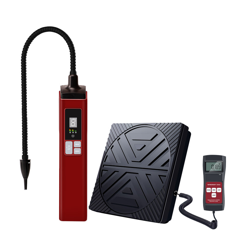 Aprvtio WJL-6000 PRO PLUS Heated Diode Refrigerant Leak Detector and Refrigerant Scale for R134A R410A R22 R1234YF