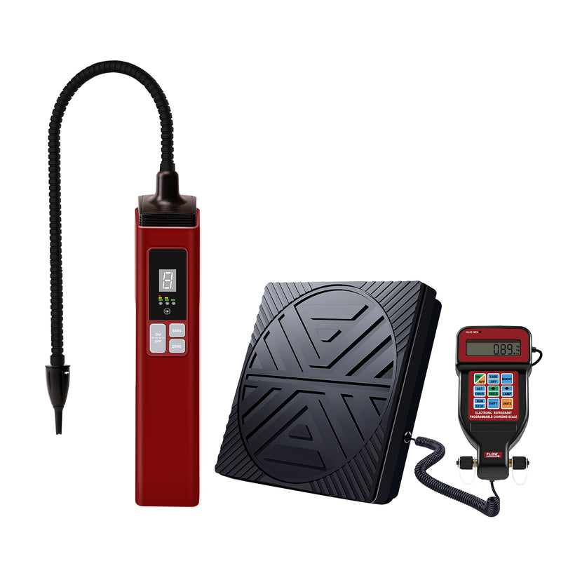 Aprvtio WJL-6000 PRO PLUS Heated Diode Refrigerant Leak Detector and Refrigerant Scale for R134A R410A R22 R1234YF