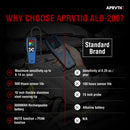 Aprvtio ALD-200 HP Heat Pump Refrigerant Leak Detector, Rechargeable 3000mAh Battery