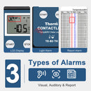 ThermElc TE-B3 TH 10PCS Wireless Temperature Data Logger with LCD Display