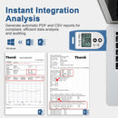 ThermElc  TE-02 PRO 10PCS Waterproof Temperature Data Logger with PDF&CSV Reports Easy-use