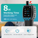 Carefor CF‑60 PP Handheld Air Quality Monitor with On‑Device Data Charts and Exportable Reports, Portable 16‑in‑1 Detector for AQI, CO2, TVOC, HCHO, PM2.5/10/1.0, Pollen etc. Professional Air Analyser