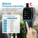 Carefor CF‑60 PP Handheld Air Quality Monitor with On‑Device Data Charts and Exportable Reports, Portable 16‑in‑1 Detector for AQI, CO2, TVOC, HCHO, PM2.5/10/1.0, Pollen etc. Professional Air Analyser