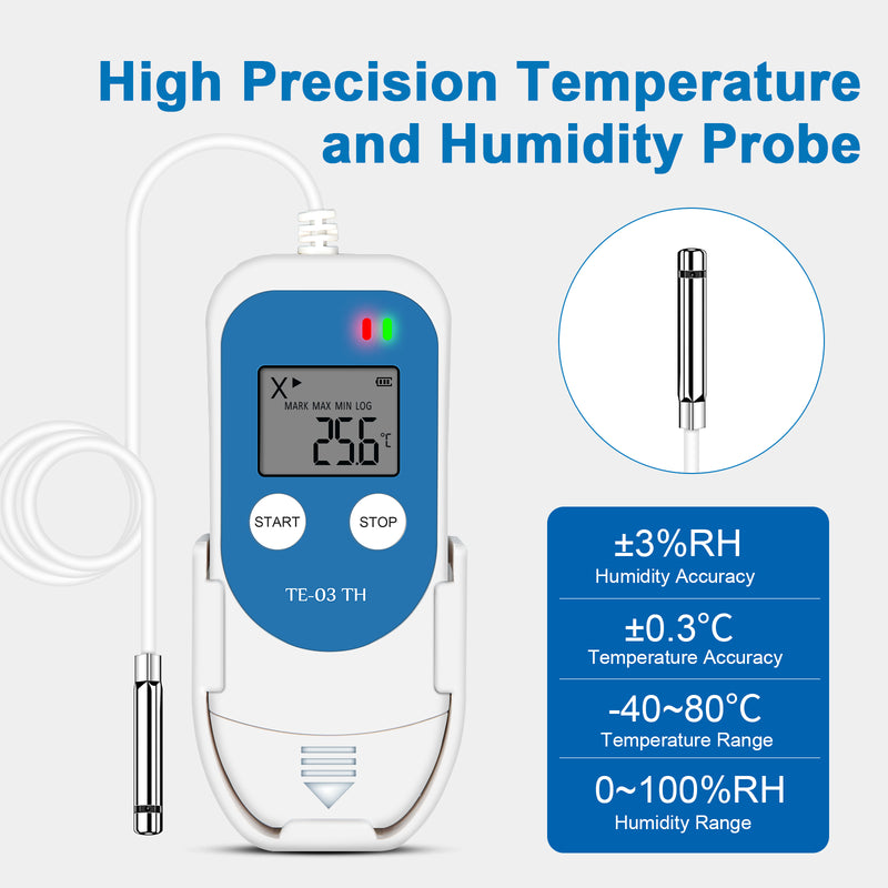 High accuracy, external probe