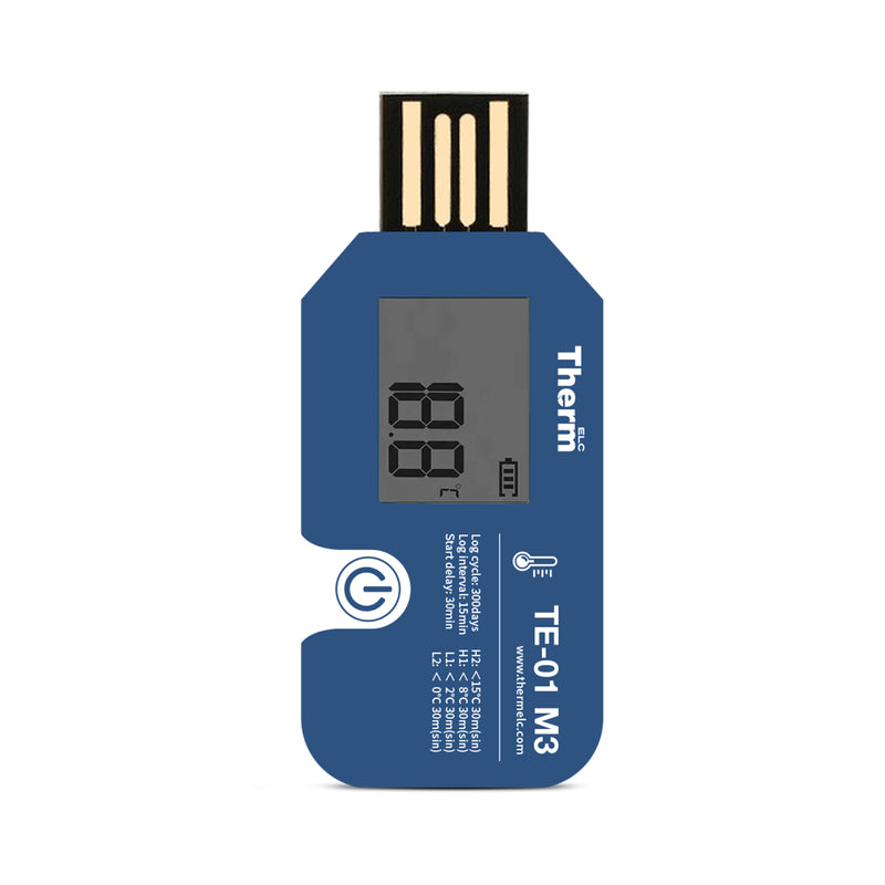 ThermElc TE-01 M3 Single Use Data Logger