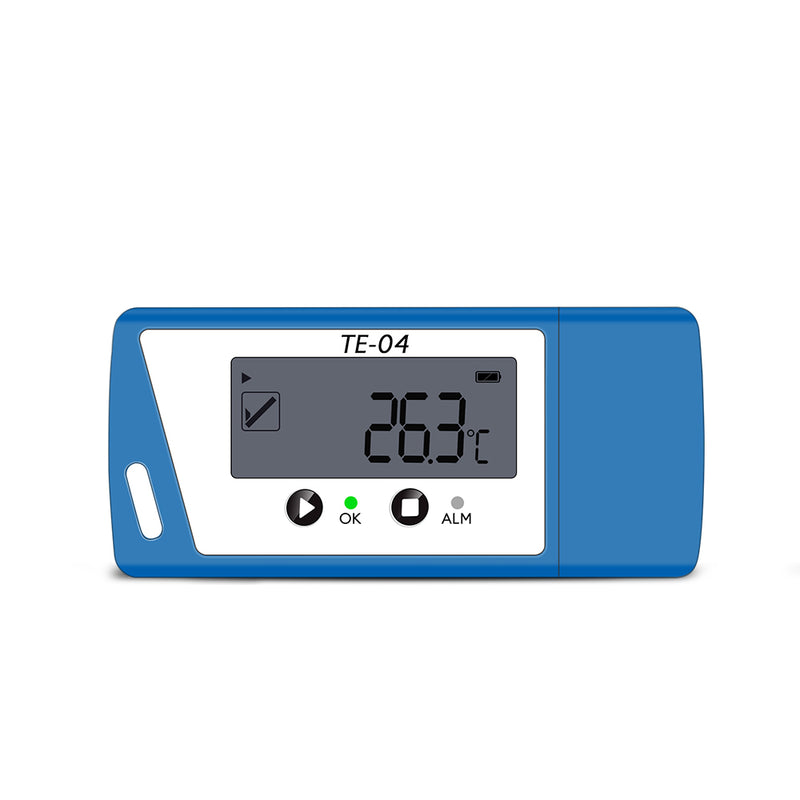 ThermElc TE-04 PDF&CSV Temperature Logger, Plug and Play, Audible alarm, Large Display,-40℃~+85℃