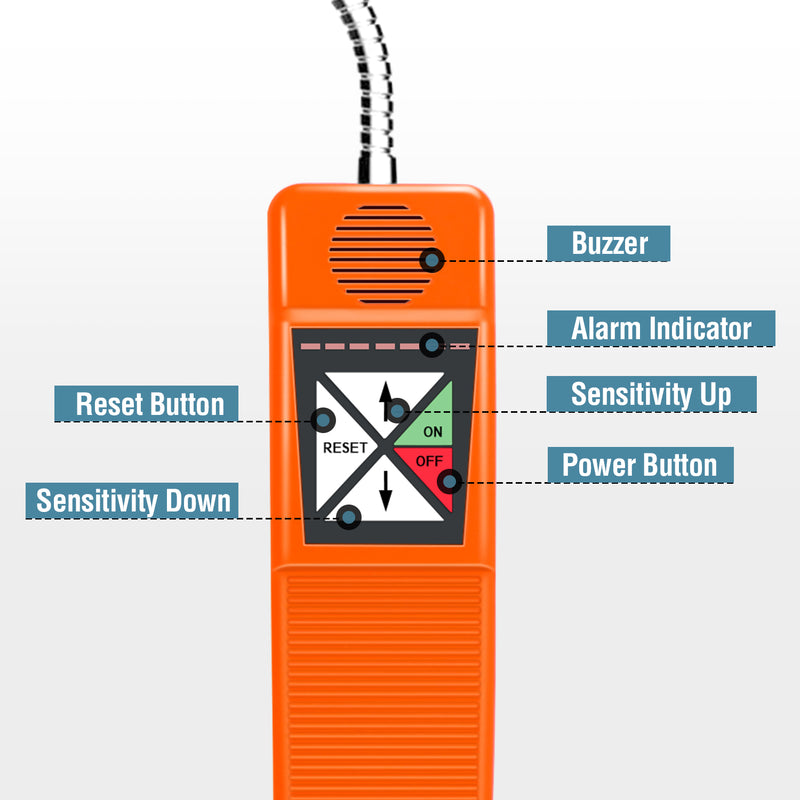 Aprvtio ALD-100 Freon Leak Detector Halogen Gas Tester HVAC AC Sniffer