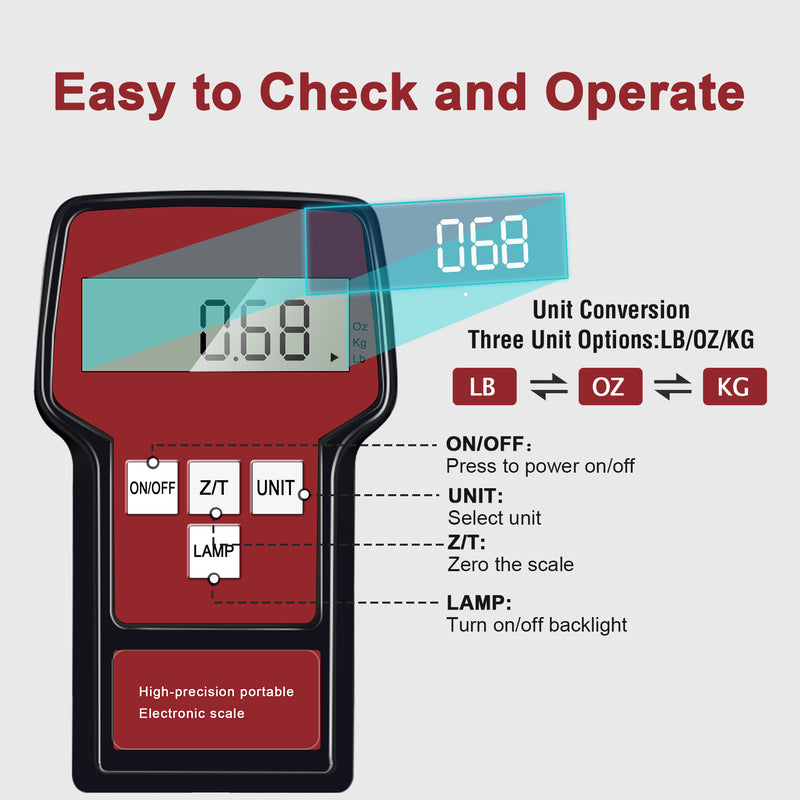 Therm Elc  ACS-100A Refrigerant Scale HVAC, New Upgrade Water Dust and Oil Resistant