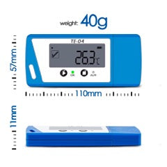 ThermElc TE-04 PDF&CSV Temperature Logger, Plug and Play, Audible alarm, Large Display,-40℃~+85℃