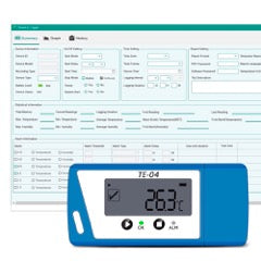 ThermElc TE-04 Probe CSV&PDF USB Reusable Temperature Data Logger External Probe -30℃~70℃